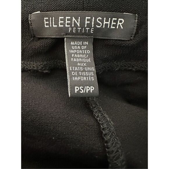 Eileen Fisher Black Straight-Leg Ponte Pants - Picture 2 of 4
